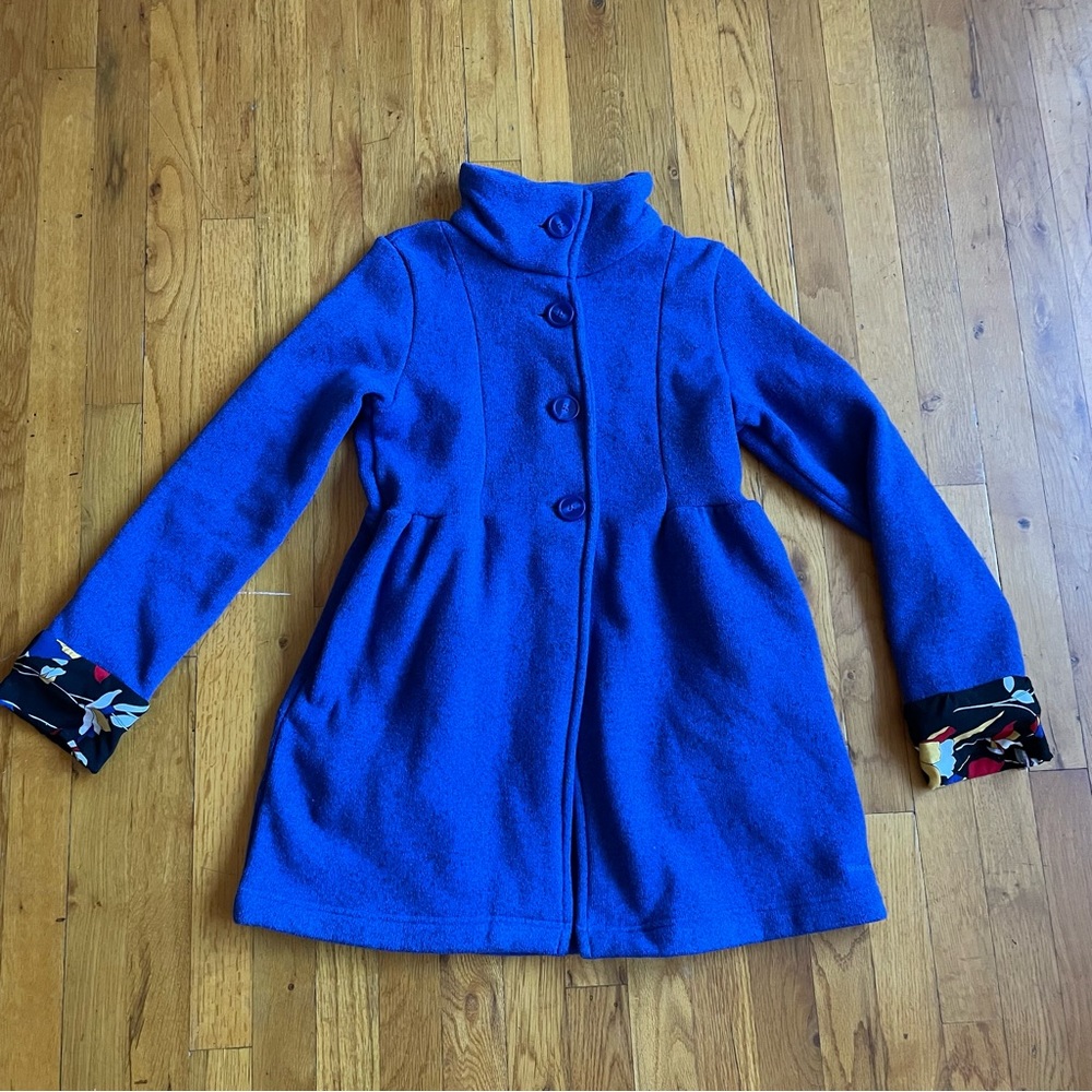 Patagonia Better Sweater Coat Fleece Peacoat Jacket Girls